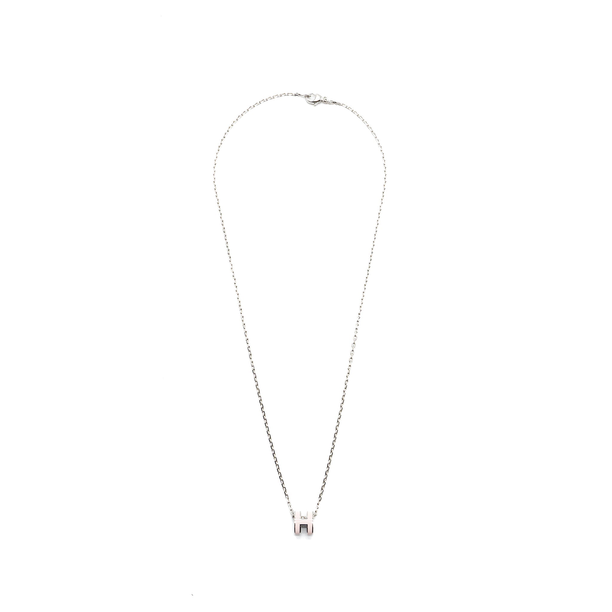 HERMES MINI POP H PENDANT ROSE DRAGEE SHW