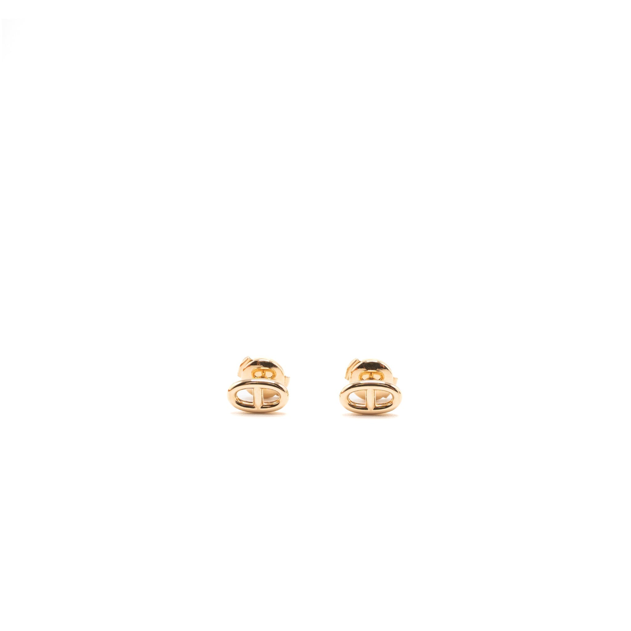 HERMES FARANDOLE EARRINGS ROSE GOLD