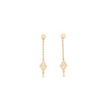 HERMES GAMBADE H EARRINGS ROSE GOLD DIAMONDS