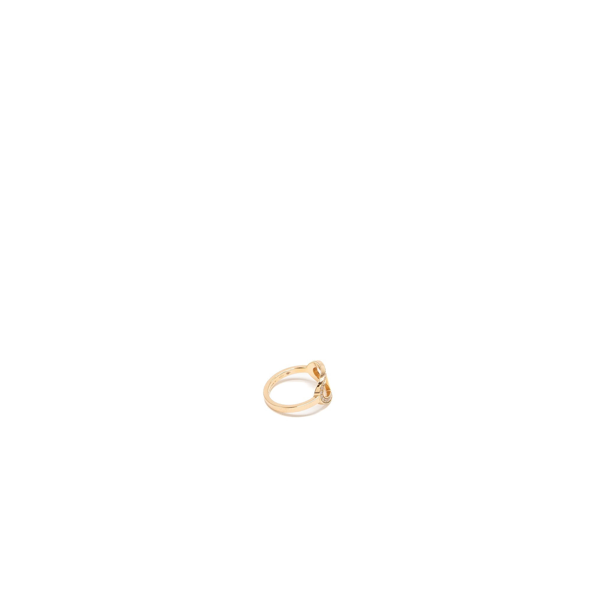 HERMES CHAINE D'ANCRE CONTOUR RING ROSE GOLD,DIAMONDS