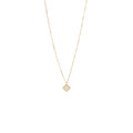 VAN CLEEF & ARPELS SWEET VINTAGE ALHAMBRA NECKLACE WHITE MOTHER OF PEARL YELLOW GOLD