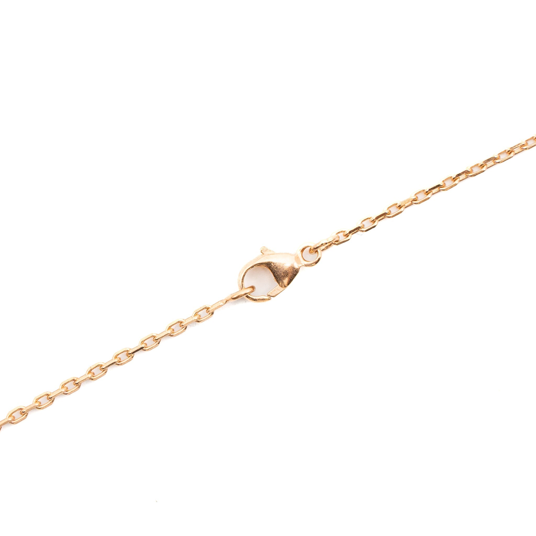 HERMES MINI POP H PENDANT WHITE ROSE GOLD