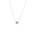 HERMES MINI POP H PENDANT BLUE JEAN SHW