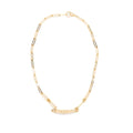 HERMES KELLY CHAIN CHOCKER / DOUBLE BRACELET YELLOW GOLD WITH DIAMONDS