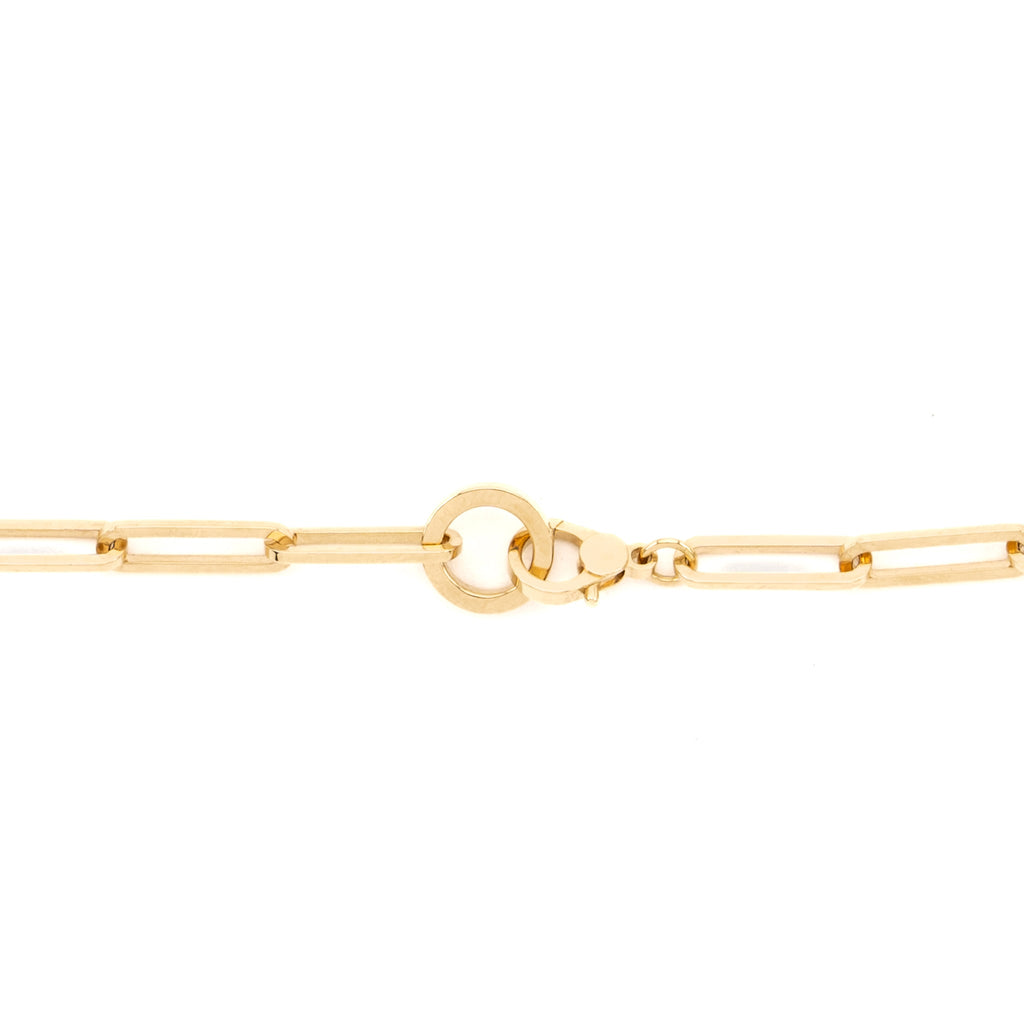 HERMES KELLY CHAIN CHOCKER / DOUBLE BRACELET YELLOW GOLD WITH DIAMONDS