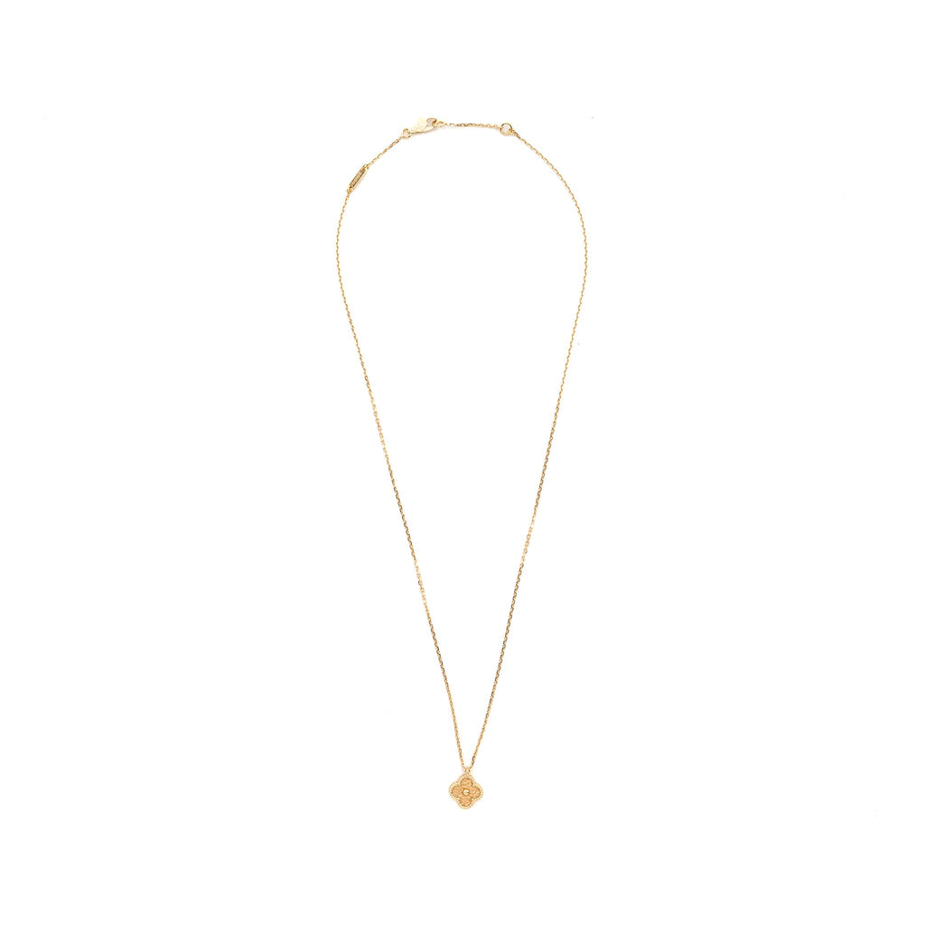 VAN CLEEF & ARPELS SWEET ALHAMBRA PENDANT ROSE GOLD