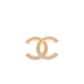CHANEL GIANT CC LOGO LIGHT PINK LIGHT GOLD TONE