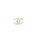 CHANEL DETAILED CC LOGO BROOCH CRYSTAL LIGHT GOLD TONE