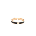 HERMES SIZE T2 OLYMPE BRACELET EPSOM BLACK RGHW