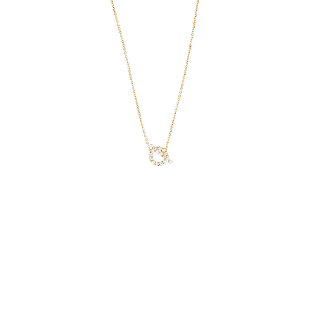 HERMES FINESSE PENDANT/NECKLACE ROSE GOLD DIAMONDS