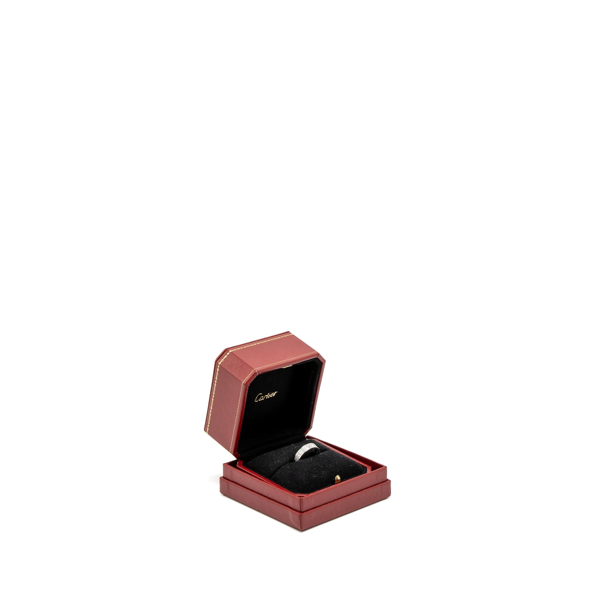 CARTIER LOVE WEDDING BAND WHITE GOLD DIAMONDS