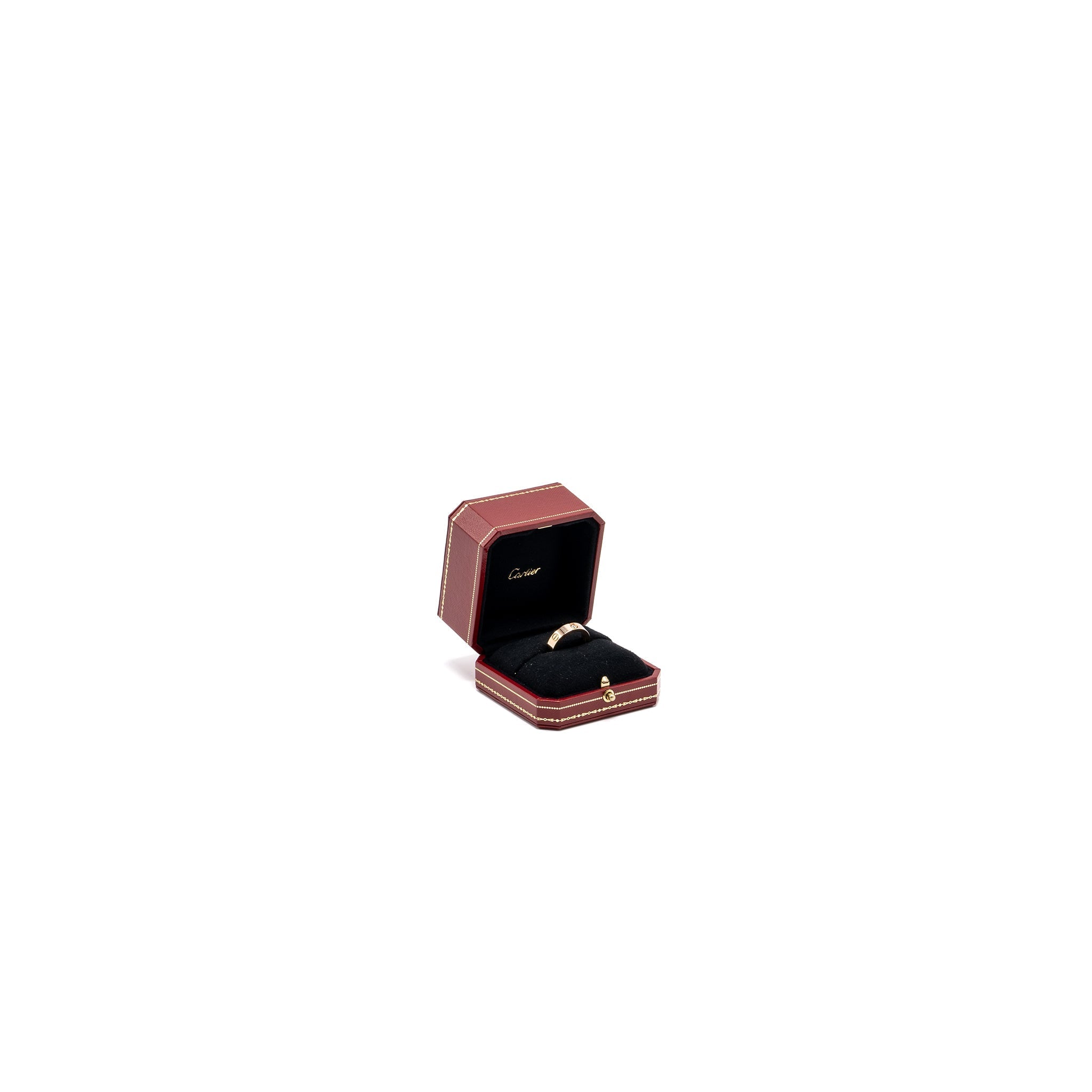 CARTIER LOVE RING ROSE GOLD WITH 3 DIAMONDS