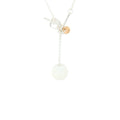 HERMES EX-LIBRIS PENDANT SILVER/ROSE GOLD