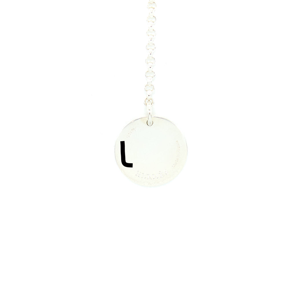 HERMES EX-LIBRIS PENDANT SILVER/ROSE GOLD