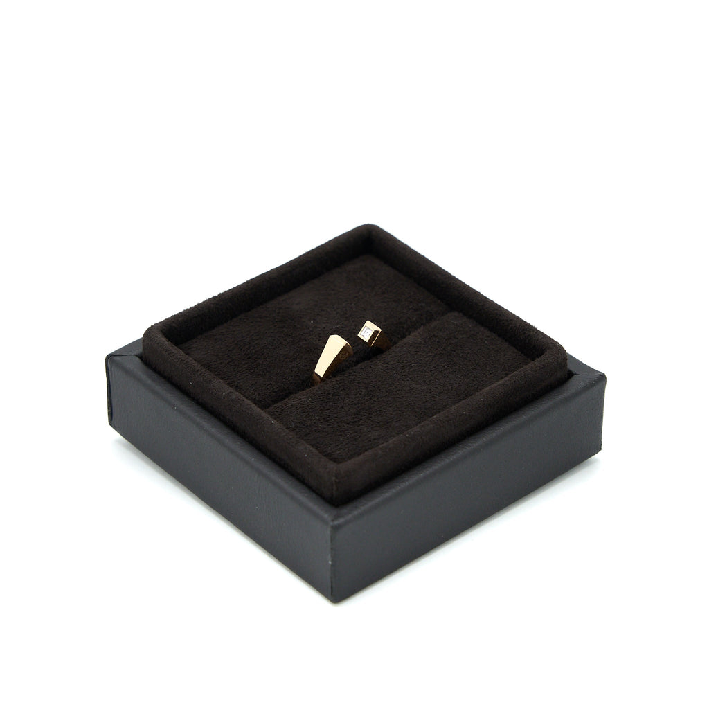 HERMES CLOU DE FORGE RING ROSE GOLD WITH DIAMONDS