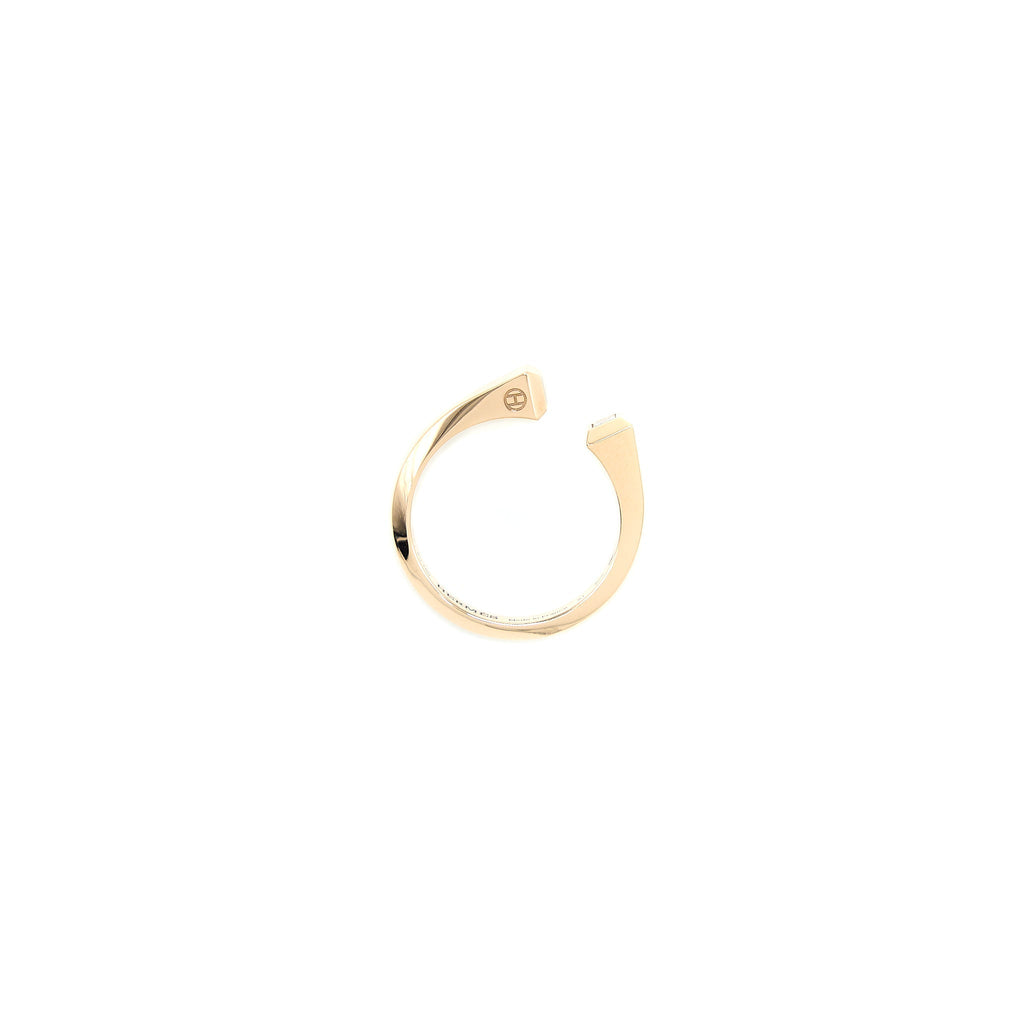 HERMES CLOU DE FORGE RING ROSE GOLD WITH DIAMONDS