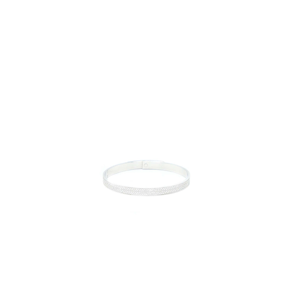 HERMES KELLY BRACELET WHITE GOLD WITH DIAMONDS