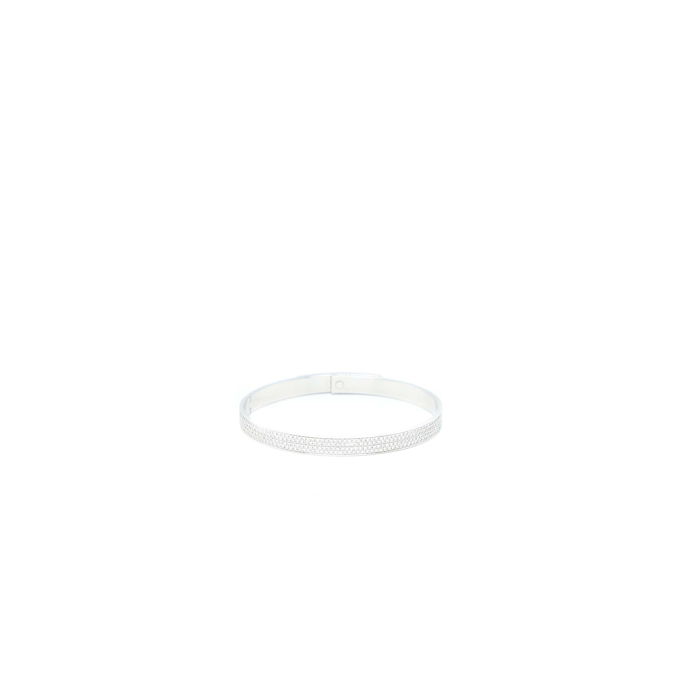 HERMES KELLY BRACELET WHITE GOLD WITH DIAMONDS