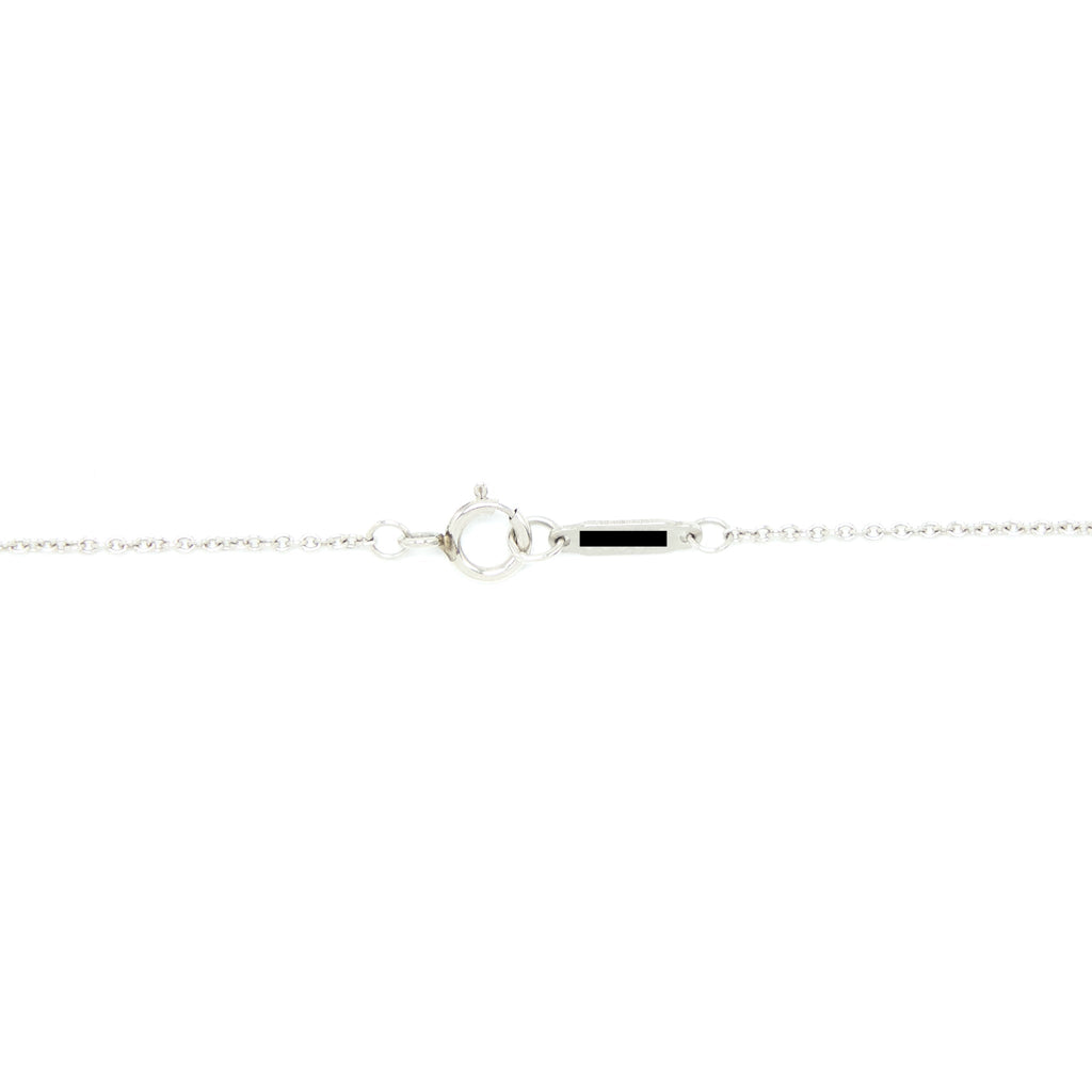 TIFFANY & CO ROUND STAR KEY PENDANT WHITE GOLD WITH YELLOW/WHITE DIAMONDS