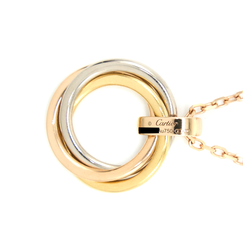 CARTIER TRINITY NECKLACE WHITE GOLD/YELLOW GOLD/ROSE GOLD/DIAMONDS