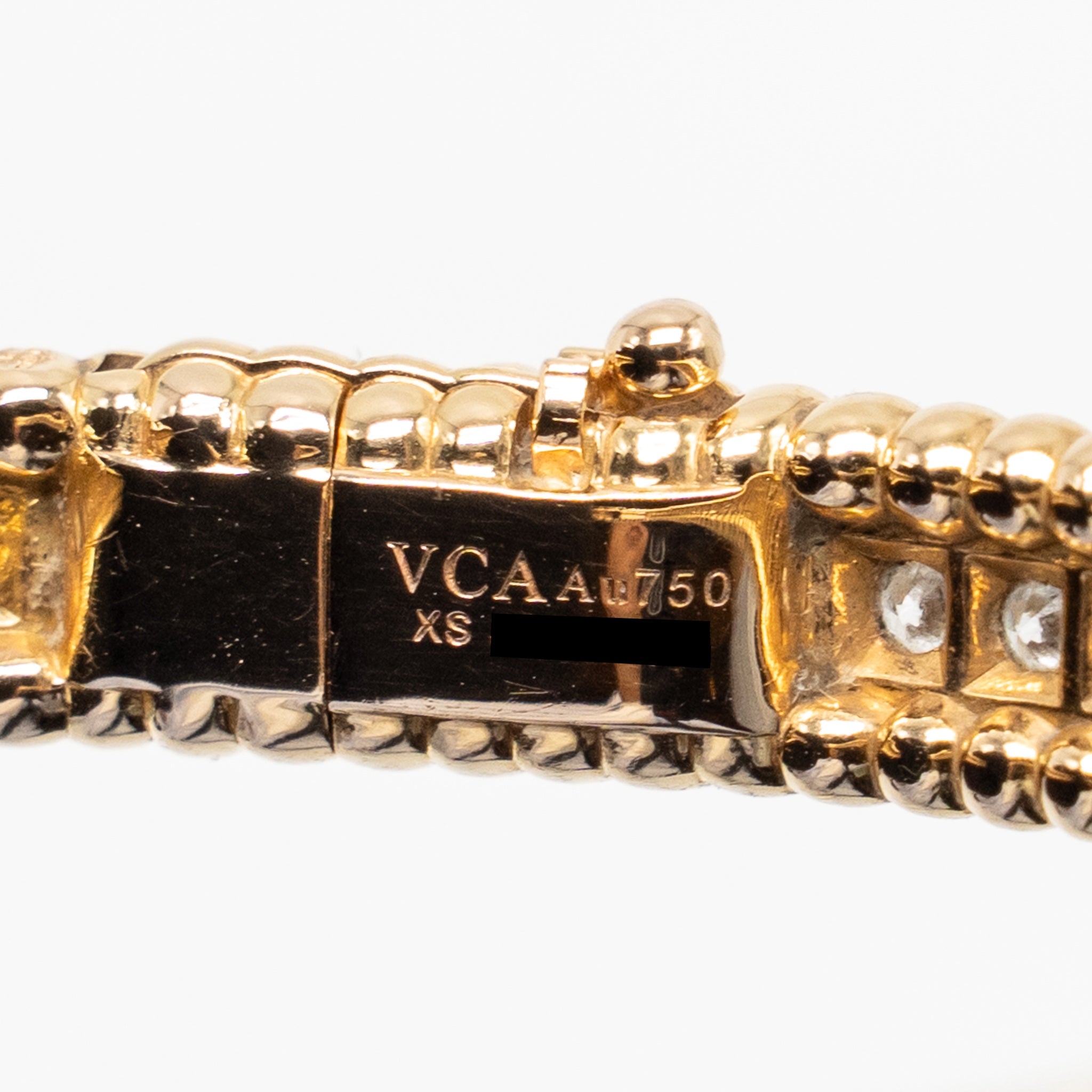 VAN CLEEF & ARPELS PERLEE DIAMONDS BRACELET, 1 ROW, EXTRA ROSE GOLD, DIAMONDS