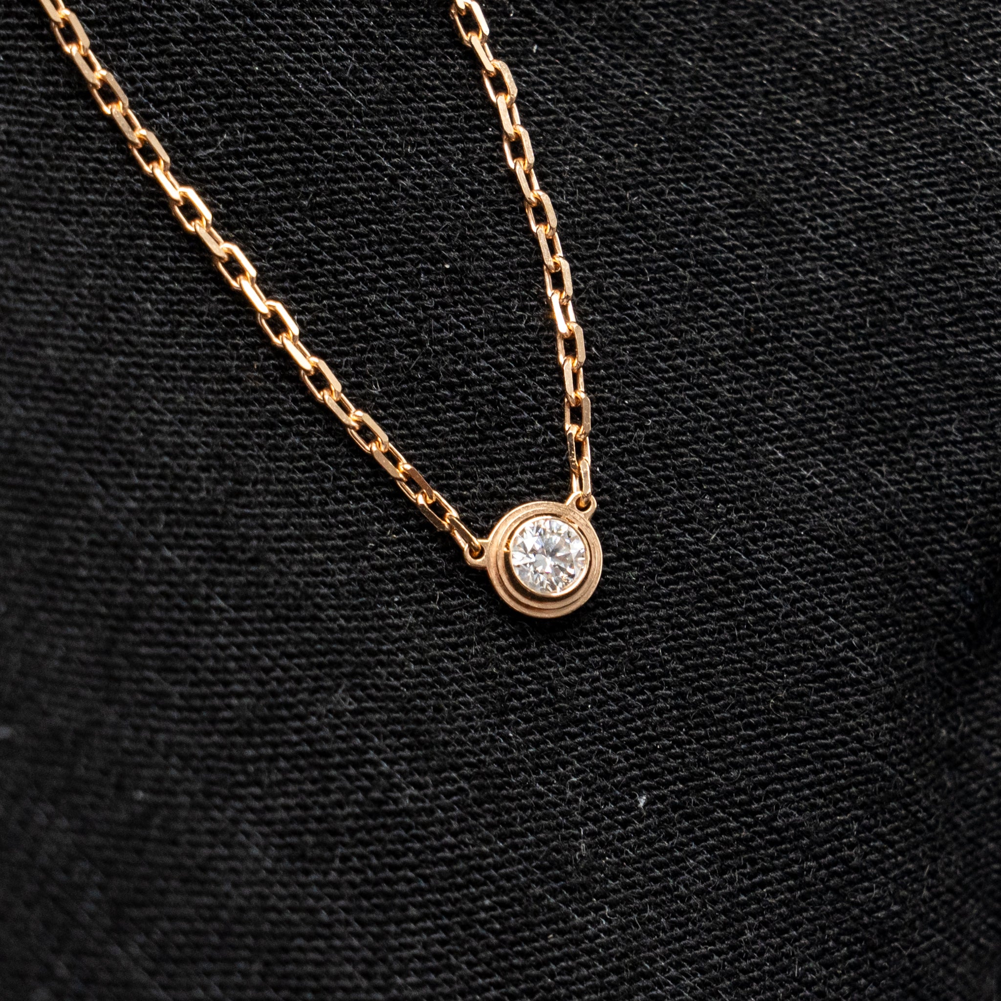 CARTIER D’AMOUR PENDANT, DIAMOND ROSE GOLD
