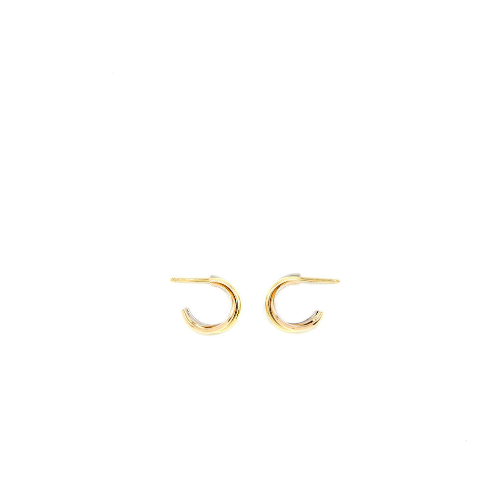 CARTIER TRINITY EARRINGS WHITE GOLD / ROSE GOLD/ YELLOW GOLD