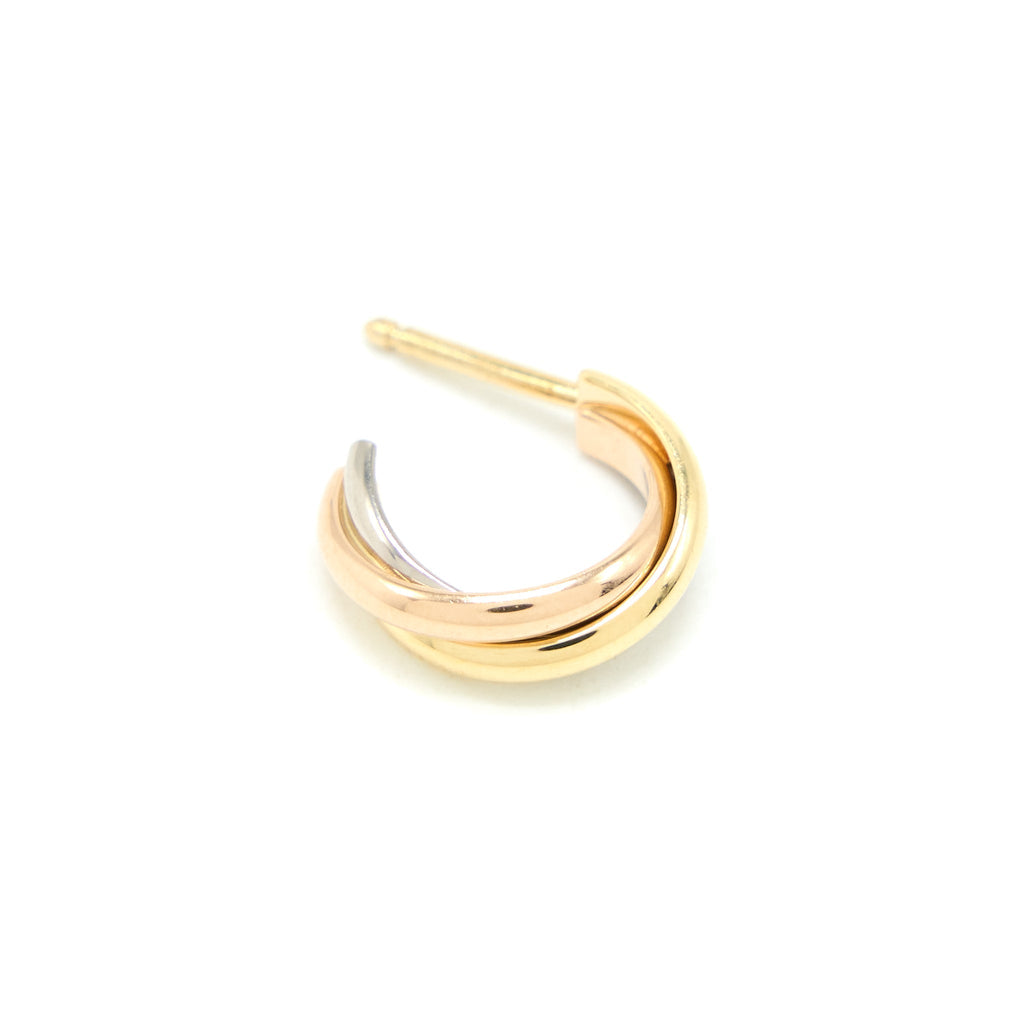 CARTIER TRINITY EARRINGS WHITE GOLD / ROSE GOLD/ YELLOW GOLD