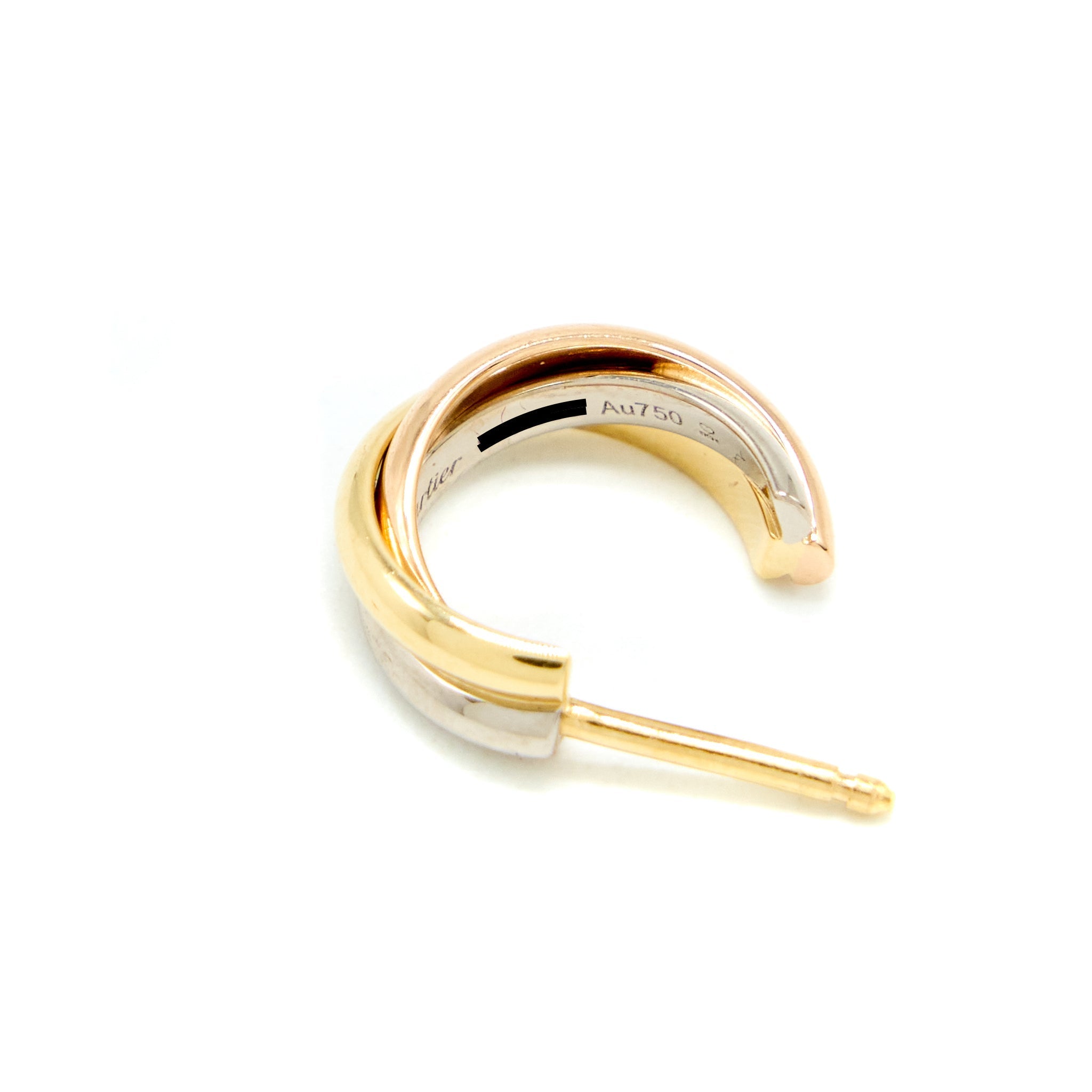 CARTIER TRINITY EARRINGS WHITE GOLD / ROSE GOLD/ YELLOW GOLD