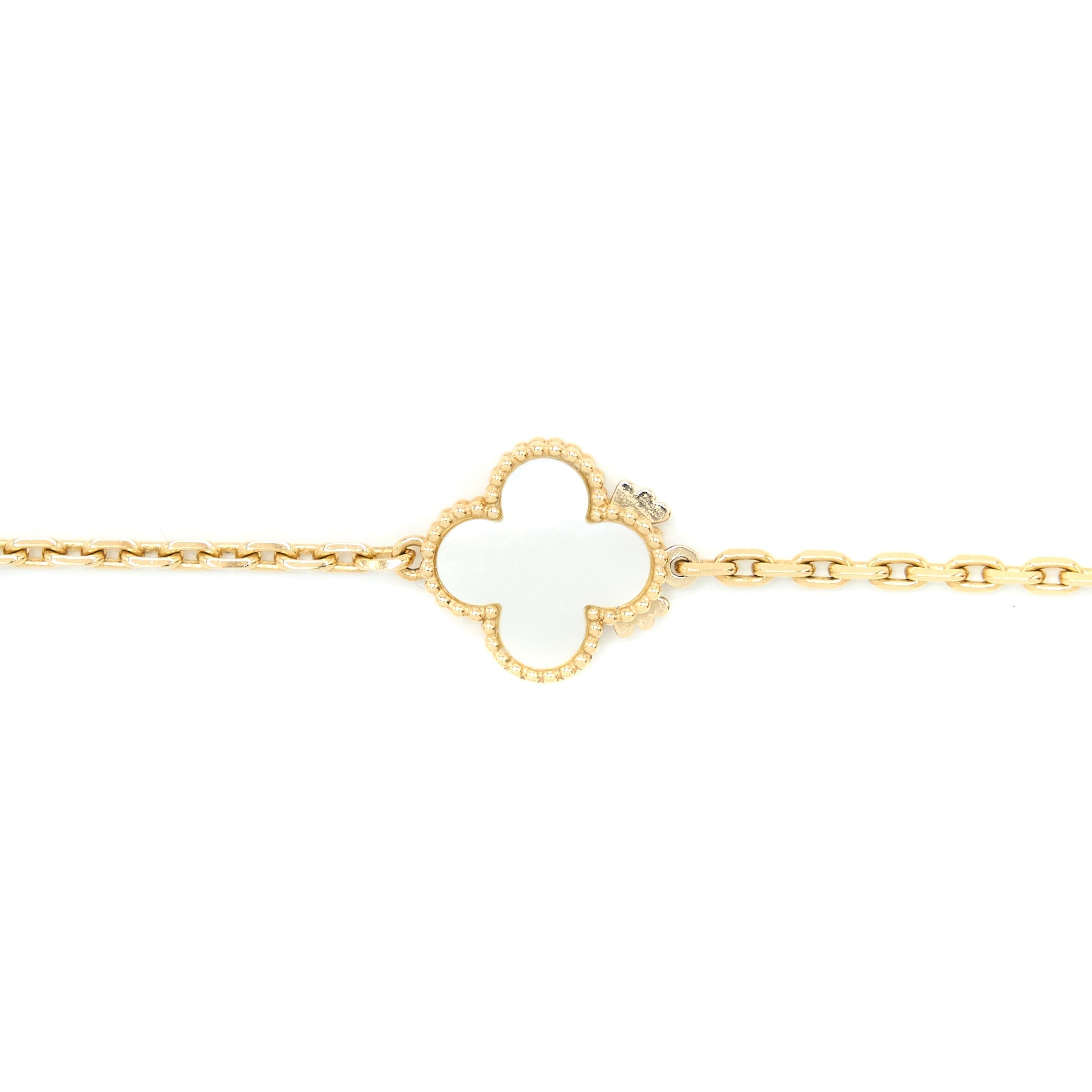 VAN CLEEF & ARPELS MAGIC ALHAMBRA 16 MOTIFS LONG NECKLACE YELLOW GOLD