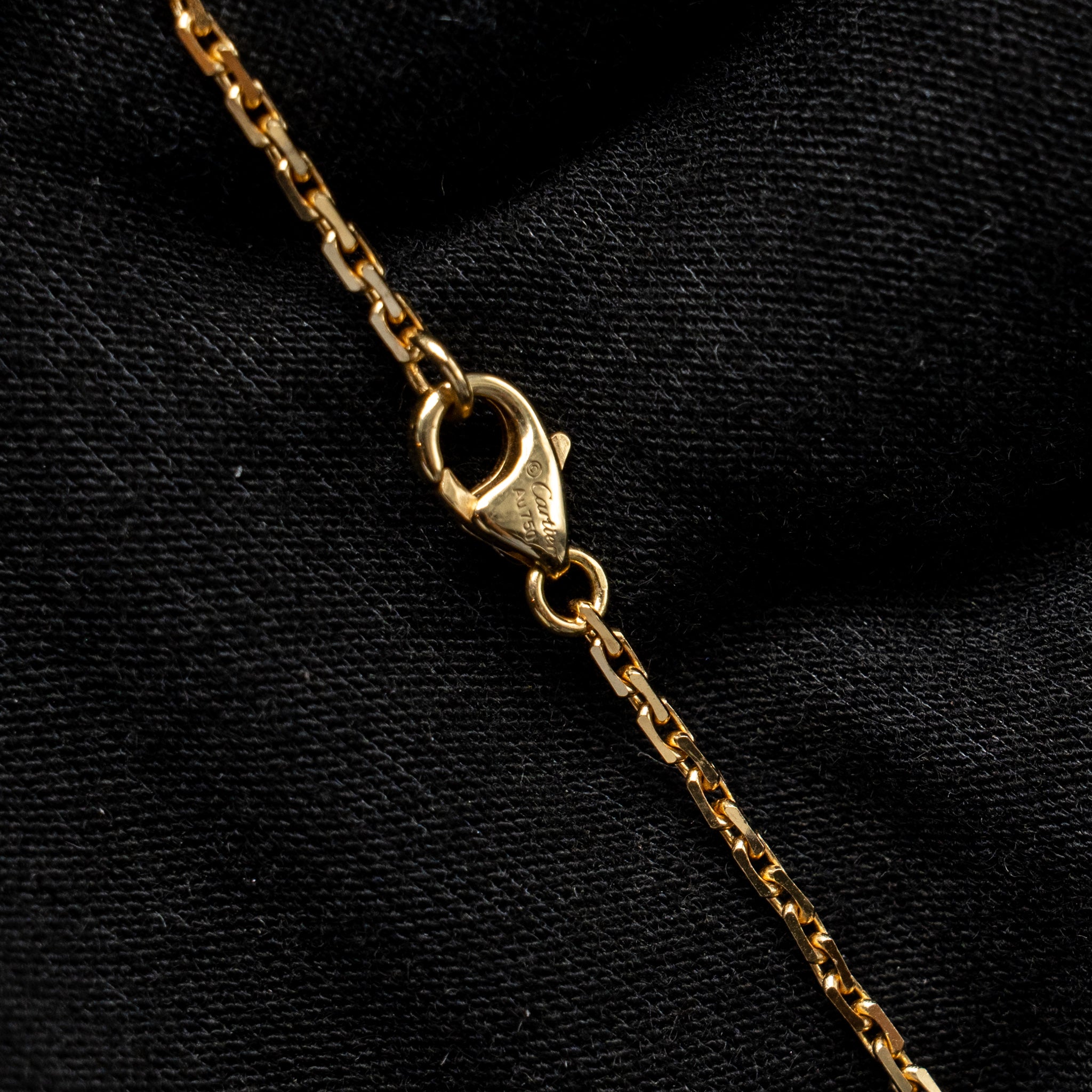 CARTIER LOVE PENDANT, HALF-PAVED DIAMONDS YELLOW GOLD