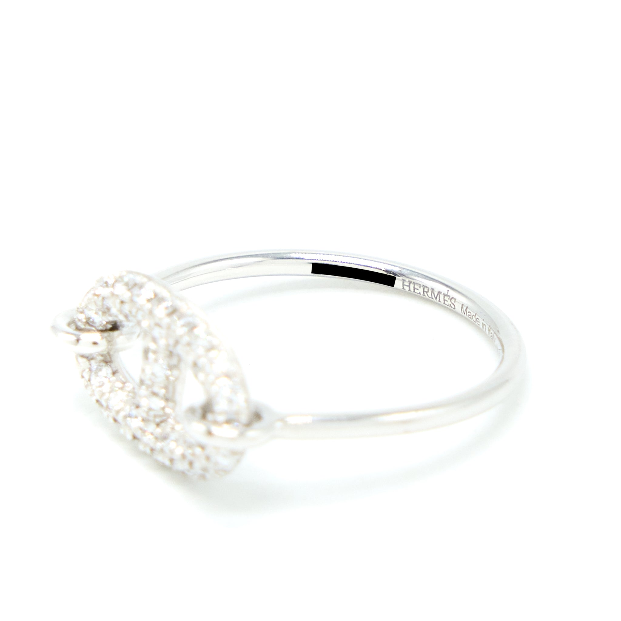 HERMES RONDE RING WHITE GOLD DIAMONDS