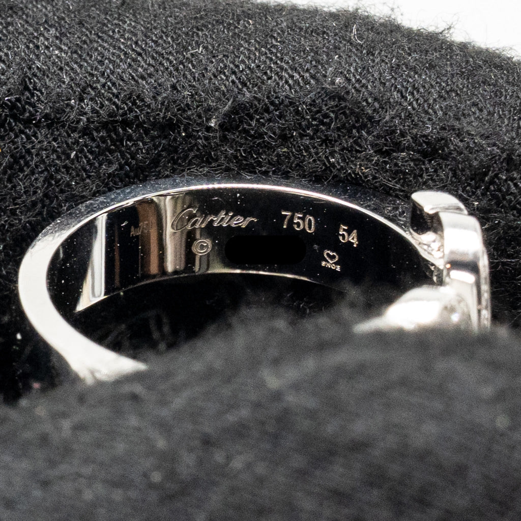 CARTIER 2C BOUCLE RING WHITE GOLD WITH DIAMONDS