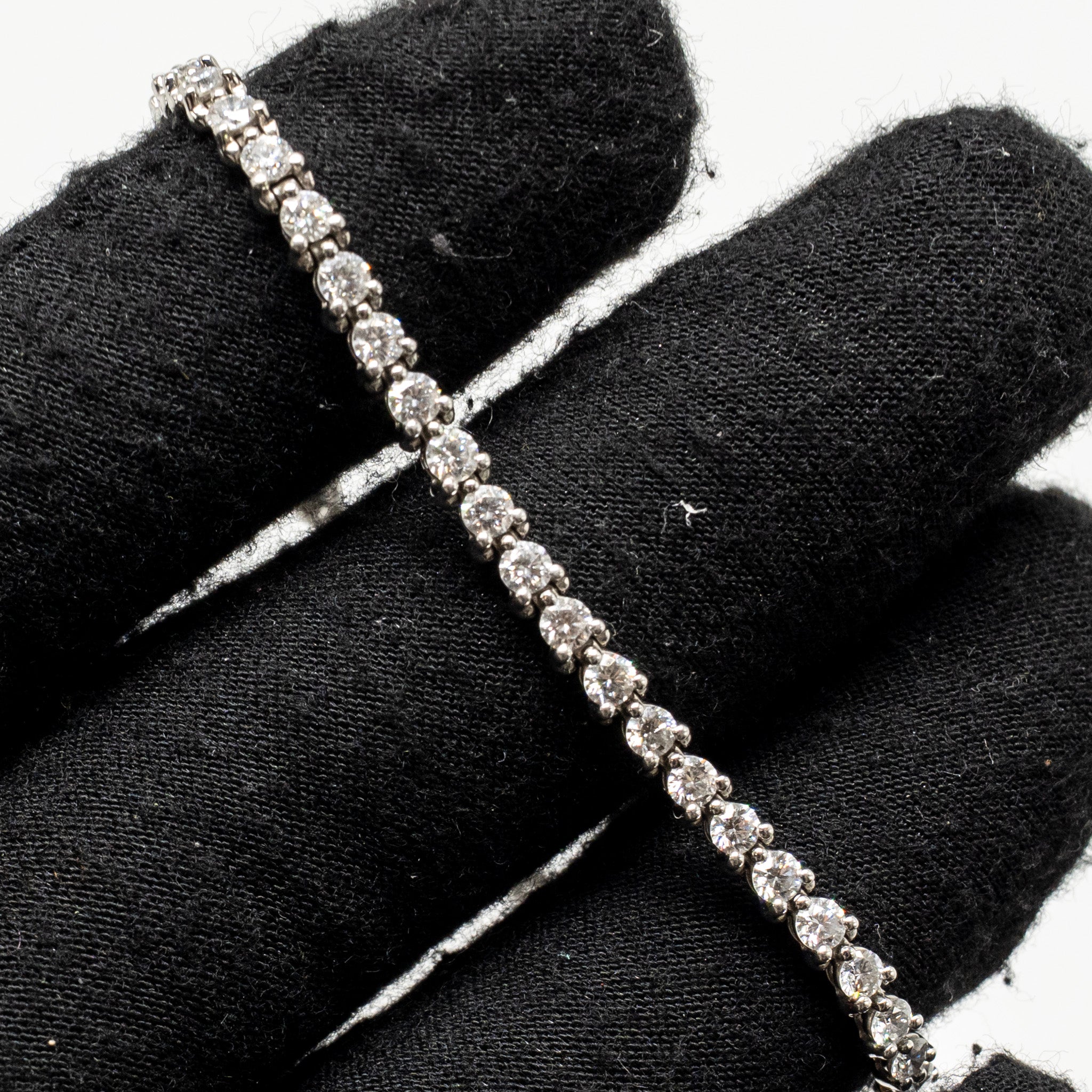 TIFFANY TENNIS BRACELET PLATINUM DIAMONDS