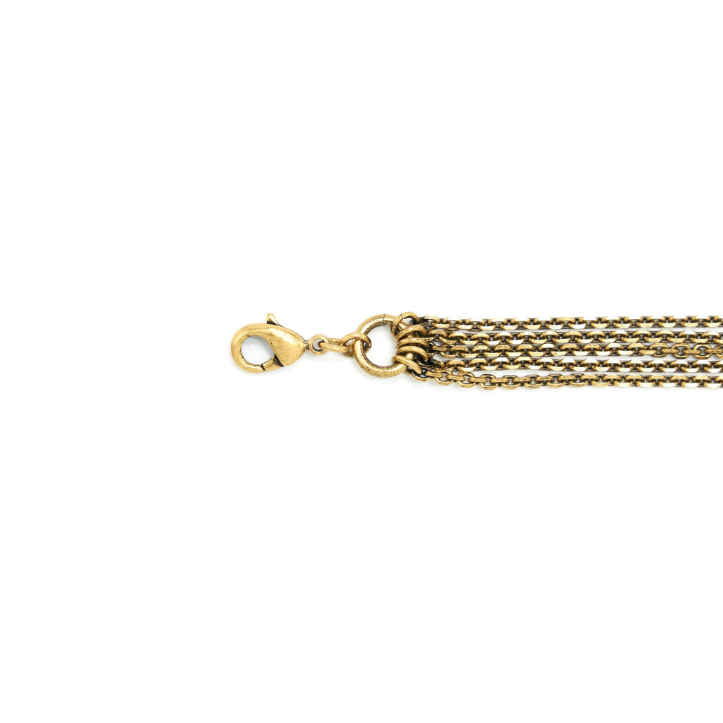 DIOR J’ADIOR CHOKER ANTIQUE GOLD-FINISH METAL