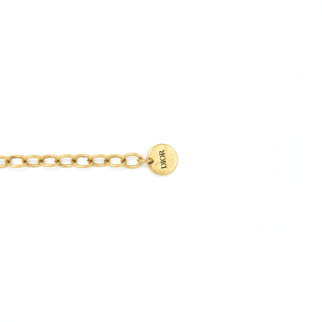 DIOR J’ADIOR CHOKER ANTIQUE GOLD-FINISH METAL