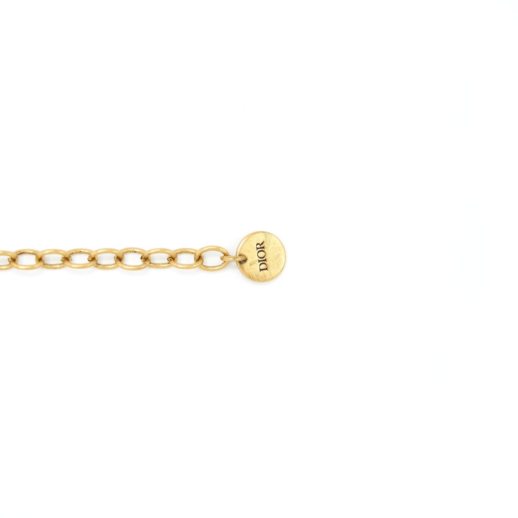 DIOR J’ADIOR CHOKER ANTIQUE GOLD-FINISH METAL