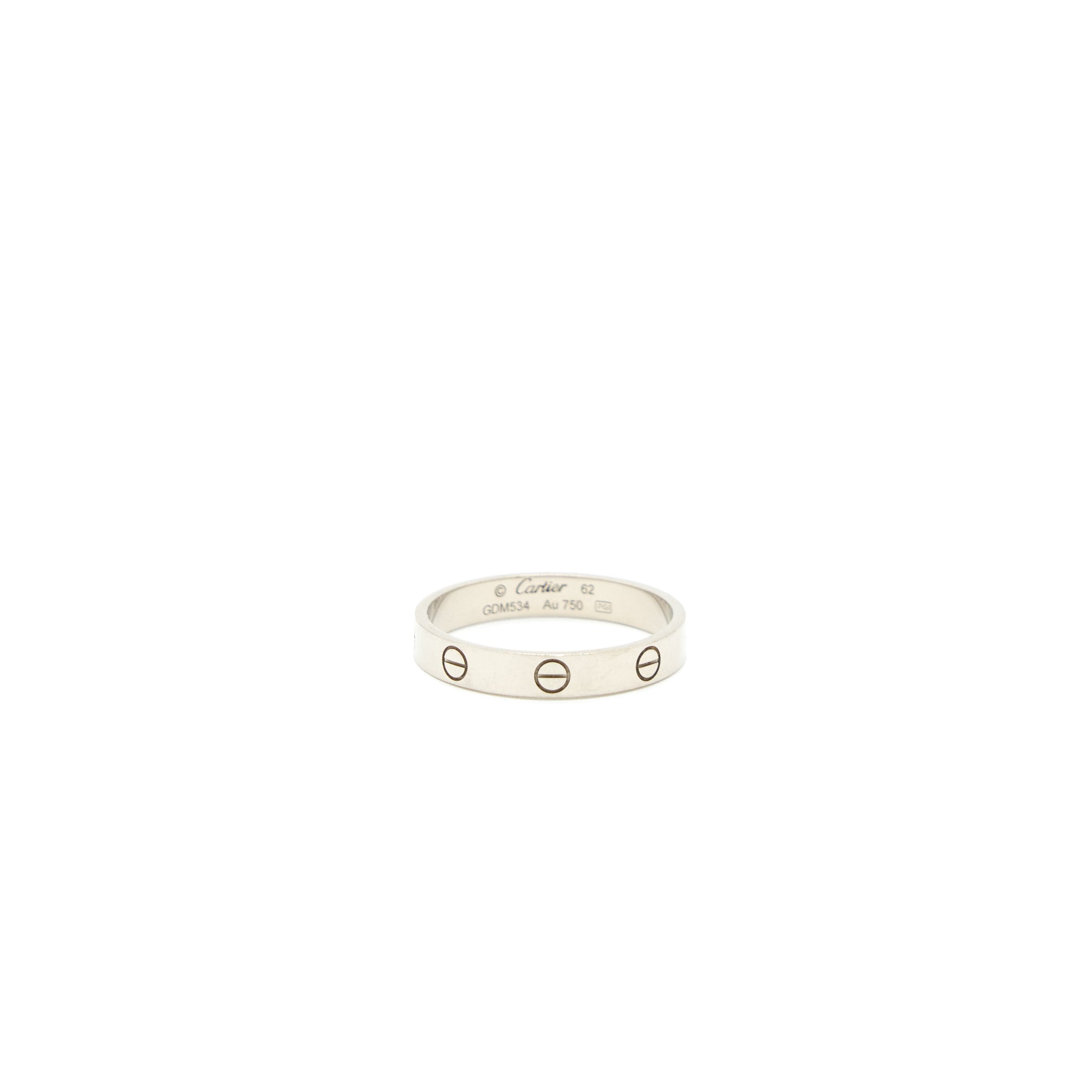CARTIER LOVE BAND 18K WHITE GOLD