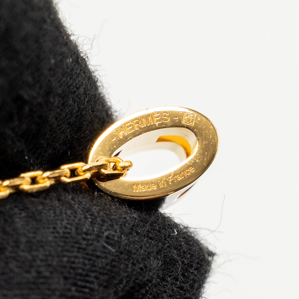 HERMES MINI POP H PENDANT BLACK GHW