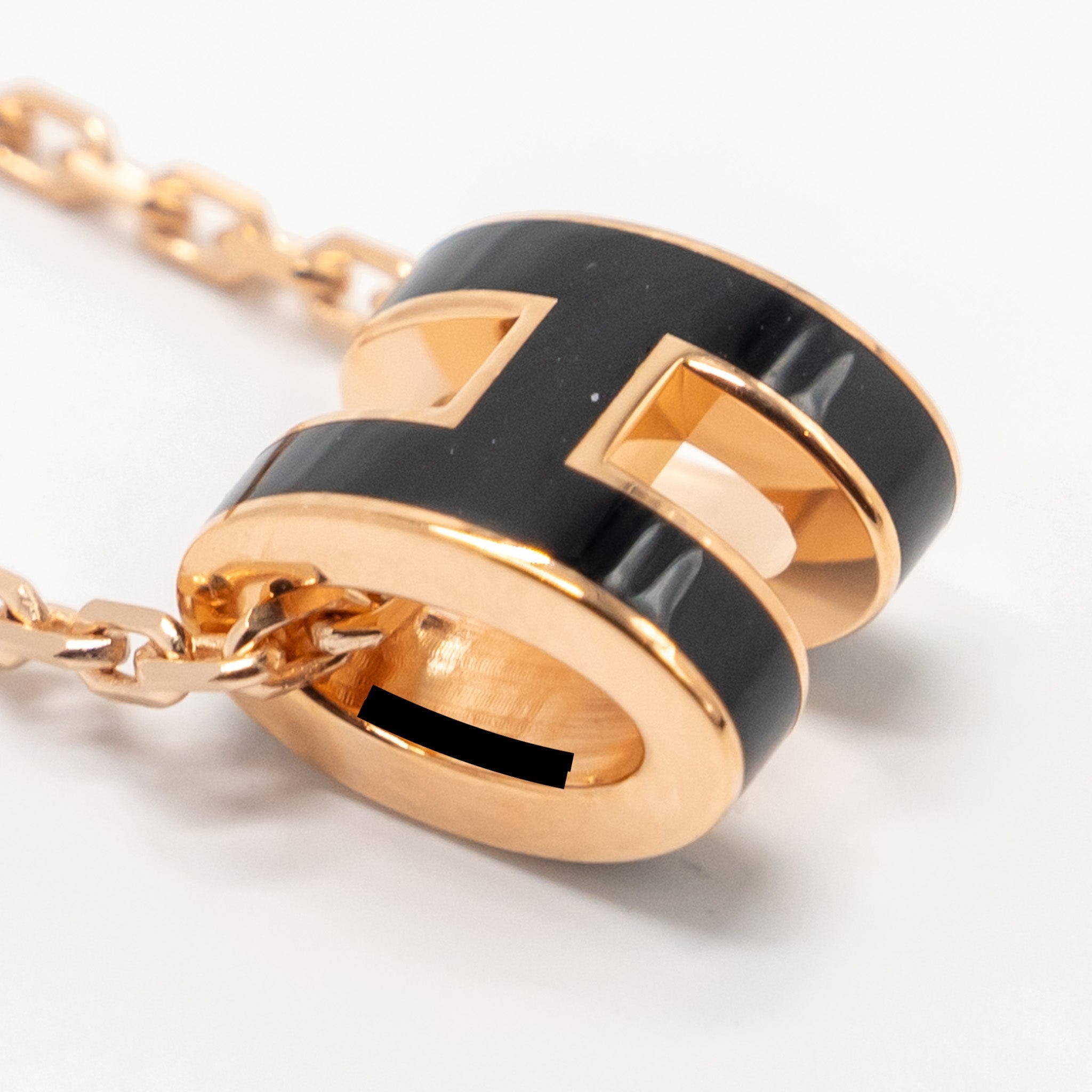 HERMES MINI POP H PENDANT BLACK RGHW