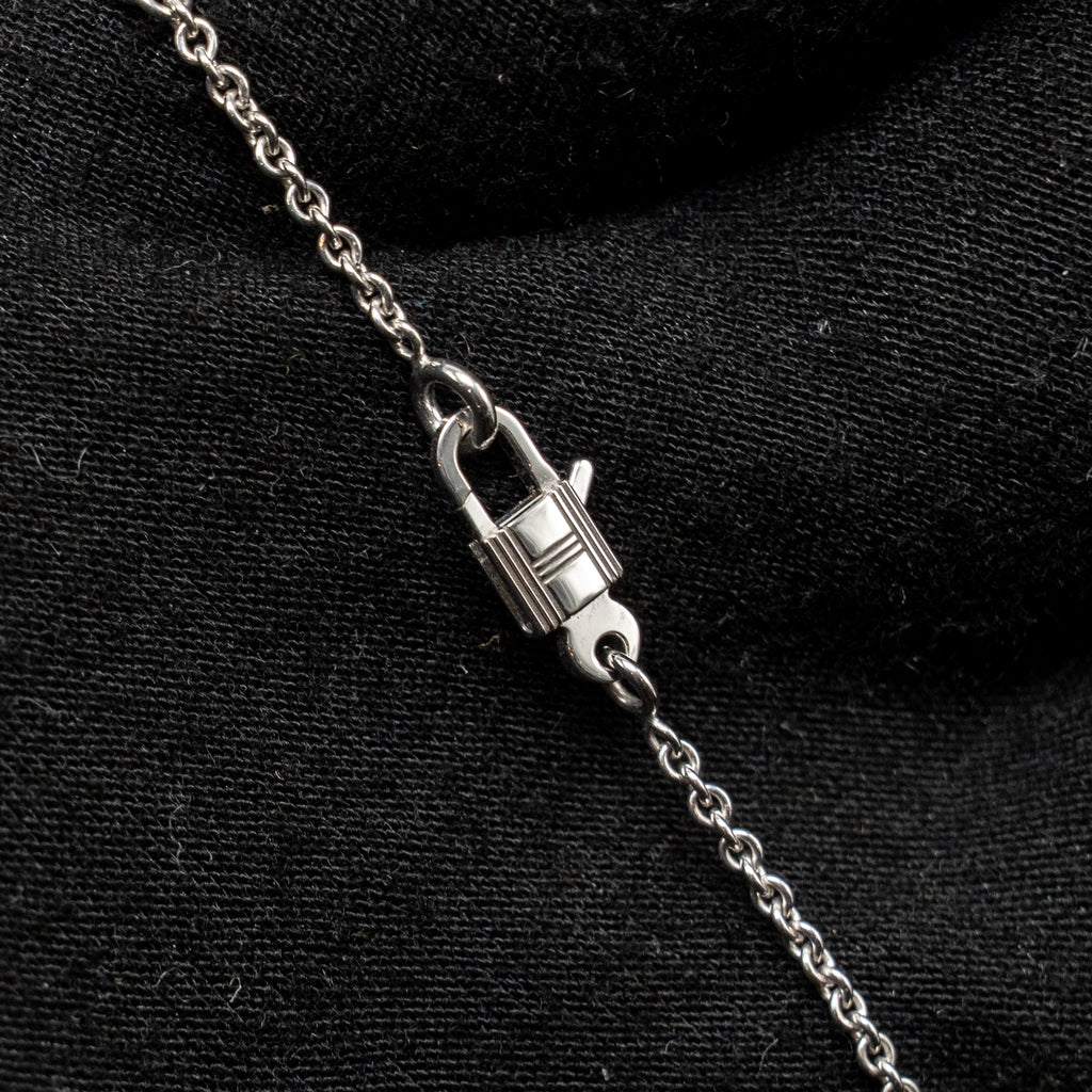 HERMES CONSTANCE AMULETTE PENDANT WHITE GOLD DIAMONDS