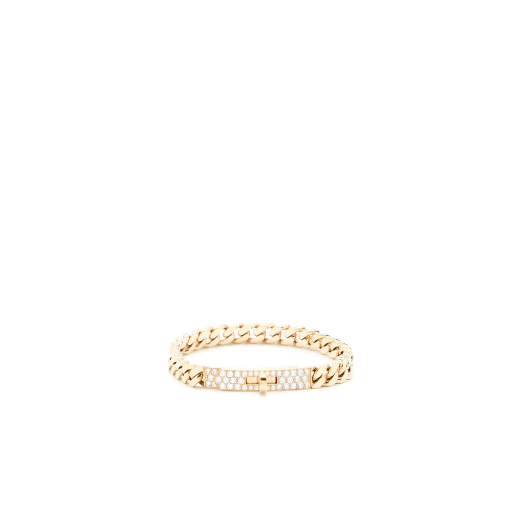 HERMES KELLY GOURMET THE BRACELET ROSE GOLD WITH DIAMONDS