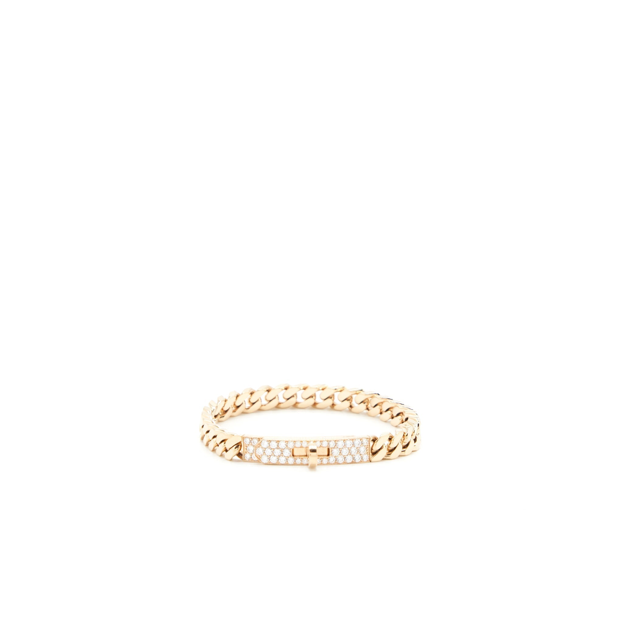 HERMES KELLY GOURMET THE BRACELET ROSE GOLD WITH DIAMONDS