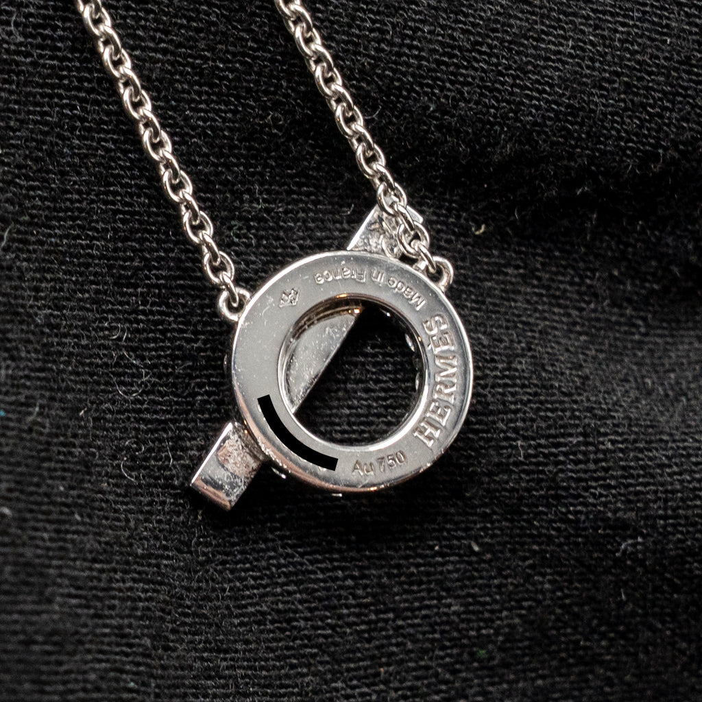 HERMES FINESSE PENDANT WHITE GOLD DIAMONDS
