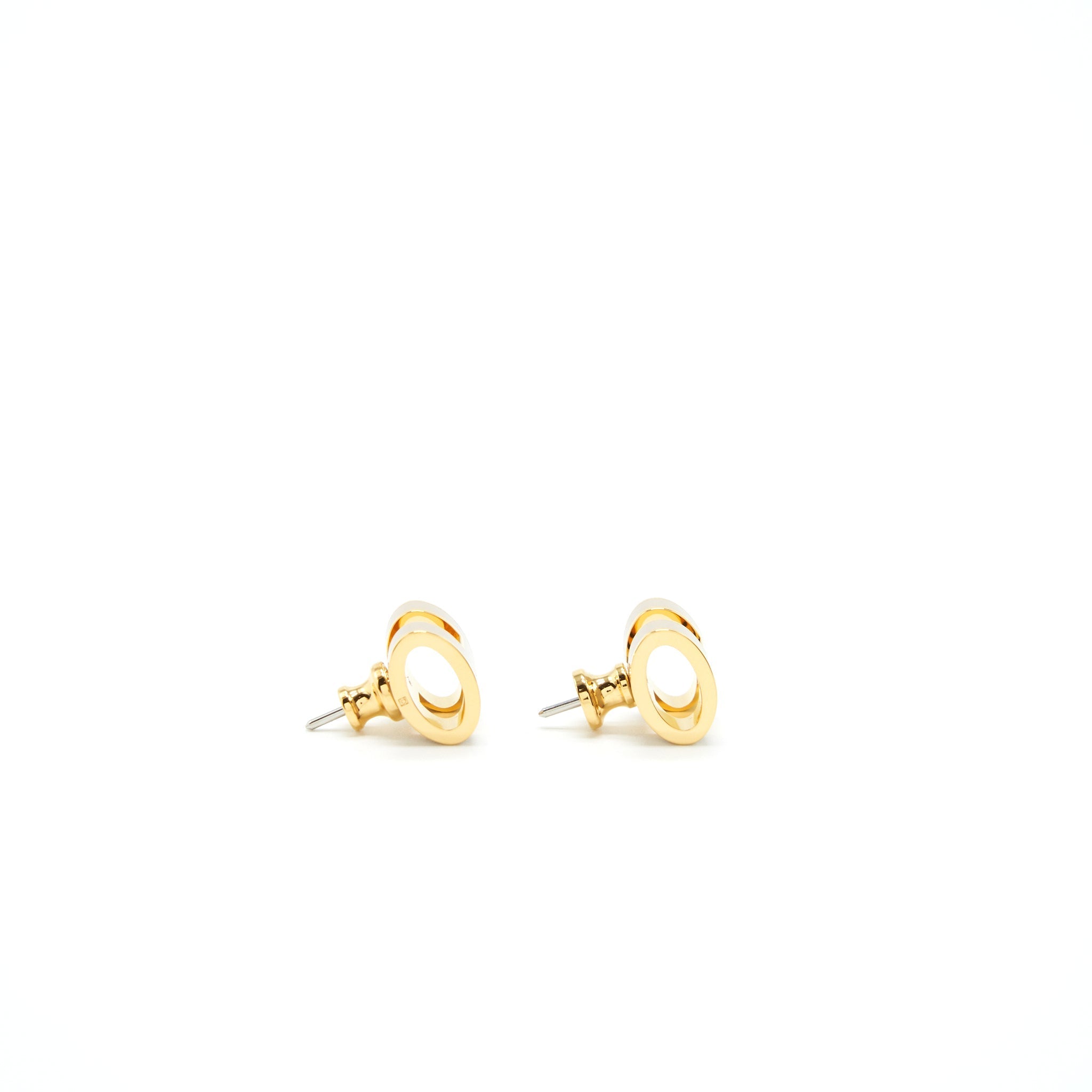 HERMES POP H EARRINGS MARRON GLACÉ RGHW