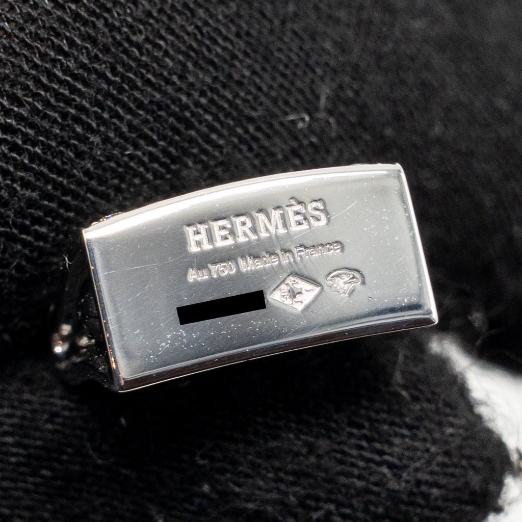 HERMES AMULETTE KELLY PENDANT WHITE GOLD DIAMONDS