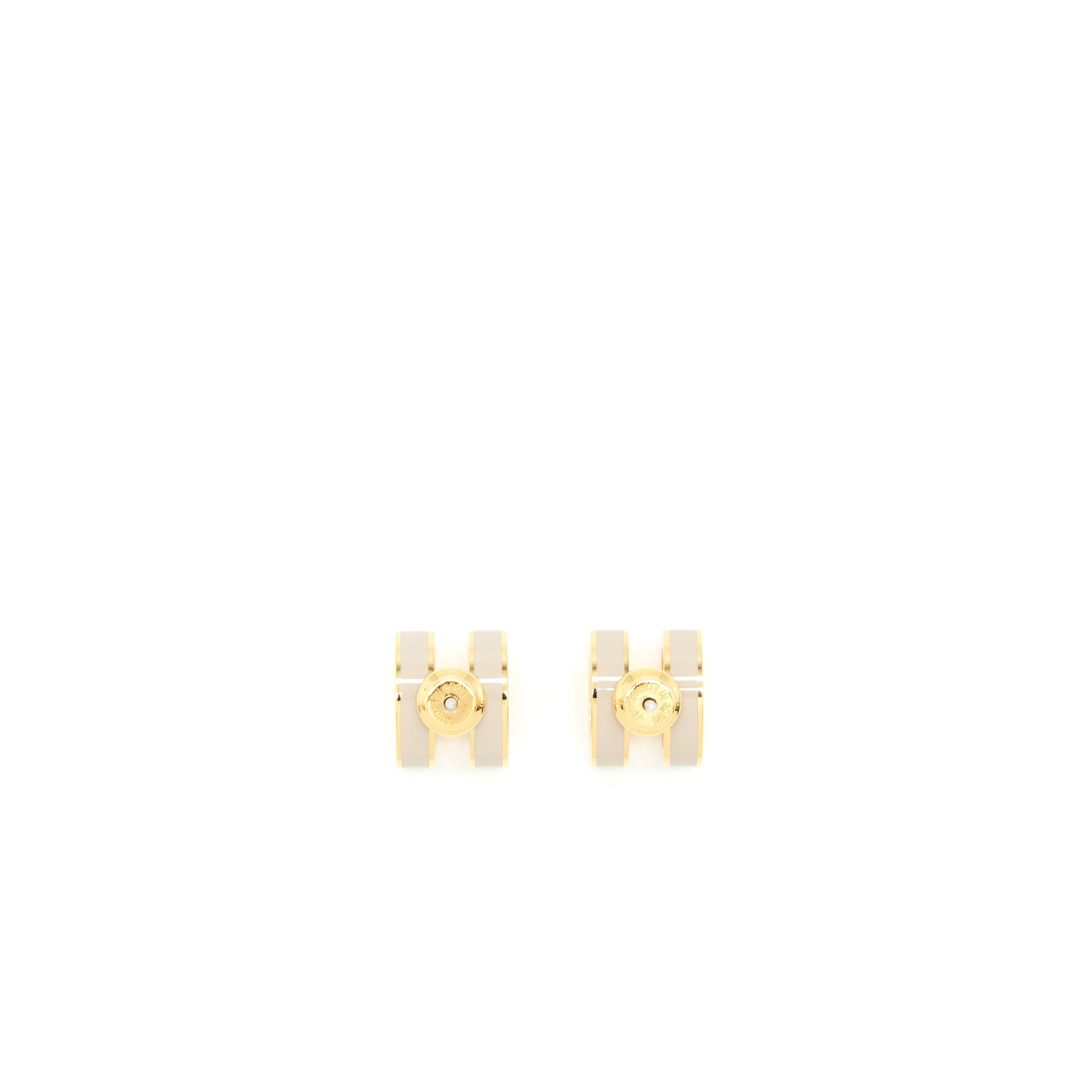 HERMES POP H EARRINGS MARRON GLACÉ RGHW