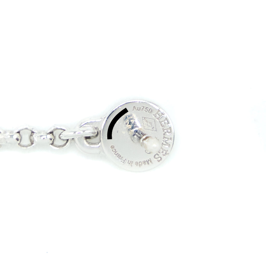 HERMES KELLY CLOCHE THE EARRINGS WHITE GOLD DIAMONDS