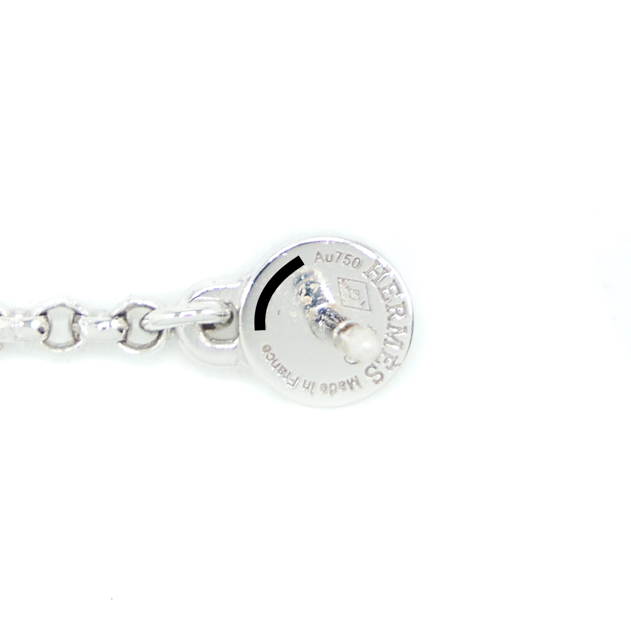 HERMES KELLY CLOCHE THE EARRINGS WHITE GOLD DIAMONDS