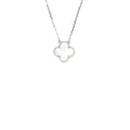 VAN CLEEF & ARPELS VINTAGE ALHAMBRA PENDANT MOTHER OF PEARL WHITE GOLD